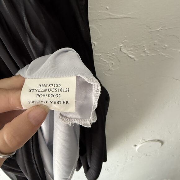 Ruby‎ Rox Y2k Dress Whimsigoth Medium Black Ombre Chiffon Empire Waist Party - Picture 5 of 7